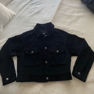 Abercrombie cropped trucker jacket